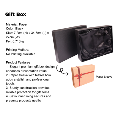 3(2) BSGIFTS Gift Set 2 in 1-HydroShield Gift Set With Recycle Paper Bag (Double Wall Glass Bottle, Umbrella)