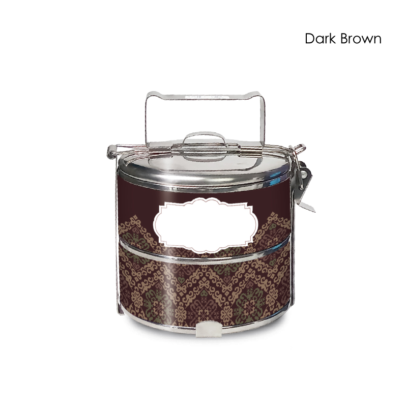 33313_Songket-Lestari_2-Tier-Tiffin_Dark-Brown