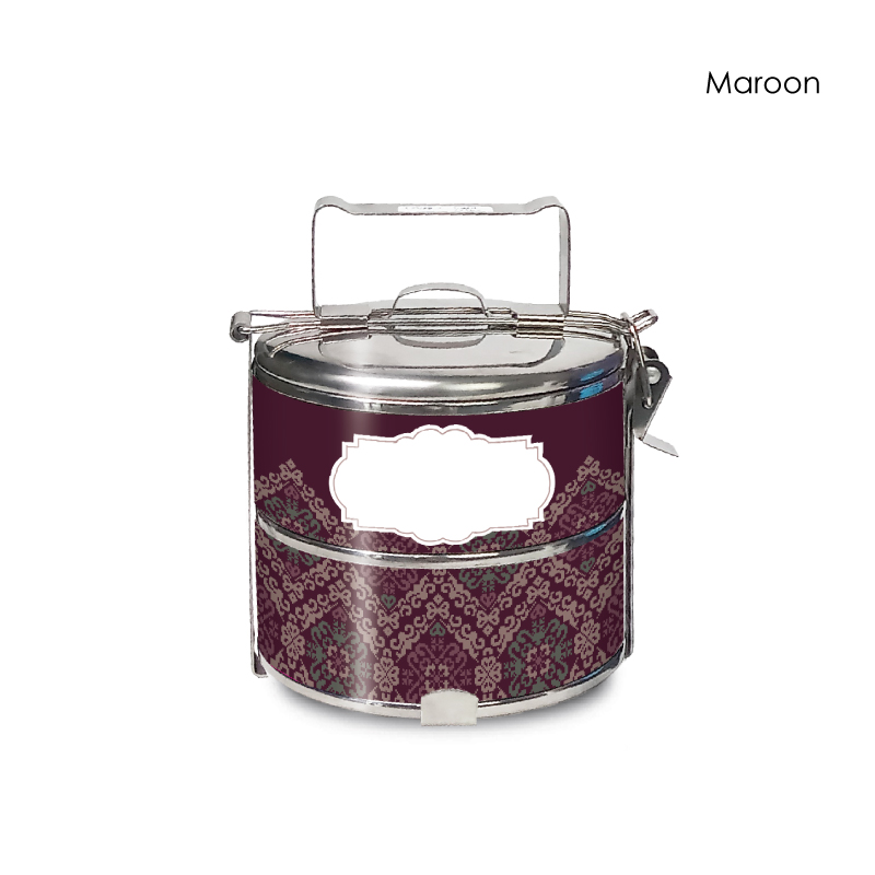 33313_Songket-Lestari_2-Tier-Tiffin_Maroon