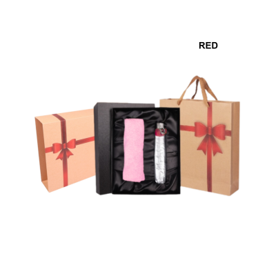 4(1) BSGIFTS Gift Set 2 in 1-Comfort & Care Gift Set With Recycle Paper Bag (Face Towel, Umbrella)