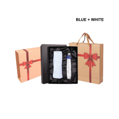 4(2) BSGIFTS Gift Set 2 in 1-Comfort & Care Gift Set With Recycle Paper Bag (Face Towel, Umbrella)