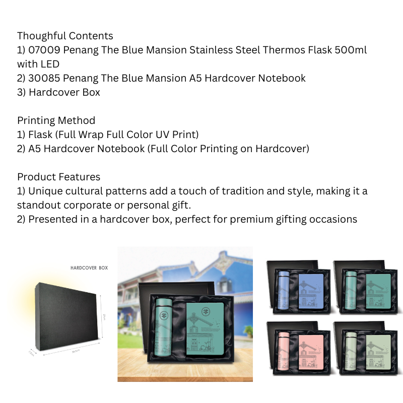 29105 Penang The Blue Mansion 2 in 1 Gifts set - Custom Made