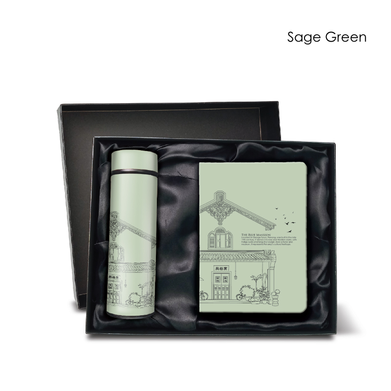29105_KL-Building-Gift-Set_LED-Flask-n-Notebook_Sage-Green