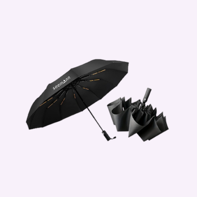 1 BSGIFTS 23 inches Auto-Open 12 Panel Double Ribs Umbrella