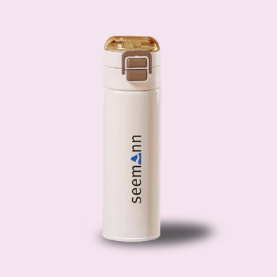 1 BSGIFTS Dual Lid 316 S.Steel Bottle with Straw - 520ml