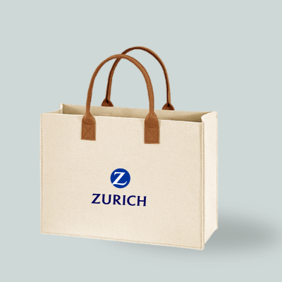 1 BSGifts Felt 2 Tone Tote Bag - L