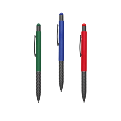 2 BSGifts Stylus Press Action Aluminum Ball Pen