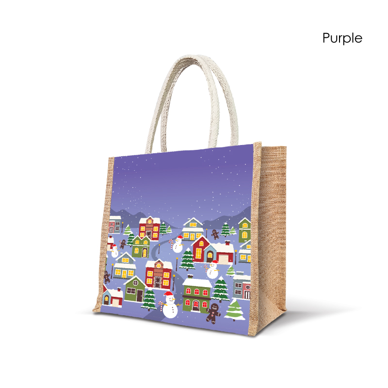 25044_Winter-Village_Jute-Bag_H22cm-x-L20.5cm-x-D10.5cm_Purple