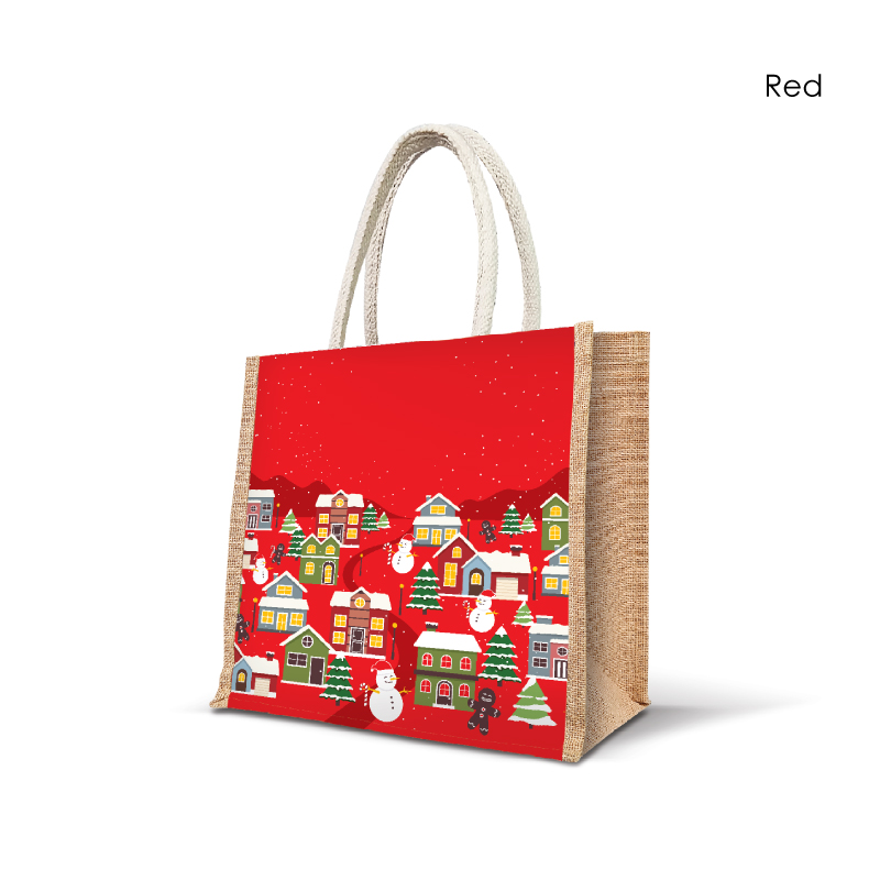 25044_Winter-Village_Jute-Bag_H22cm-x-L20.5cm-x-D10.5cm_Red