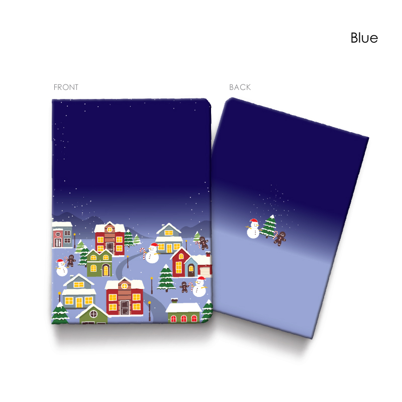30085_Winter-Village_A5-Hardcover-Notebook_Blue