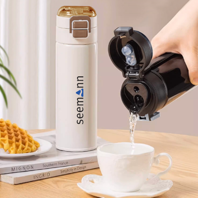 3(1) BSGIFTS Dual Lid 316 S.Steel Bottle with Straw - 520ml