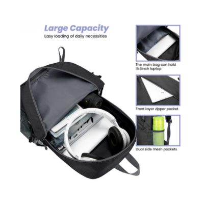 3(1) BSGIFTS Foldable Backpack with Pouch