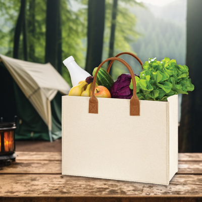 3(1) BSGifts Felt 2 Tone Tote Bag - L