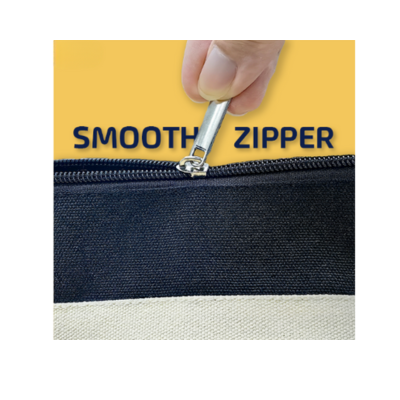 3(2) BSGIFTS Canvas Zippered Pouch 12oz