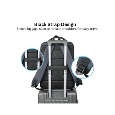 3(2) BSGifts Ergonomic Design Laptop Backpack with External USB Port