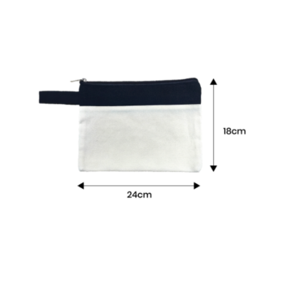 3(4) BSGIFTS Canvas Zippered Pouch 12oz