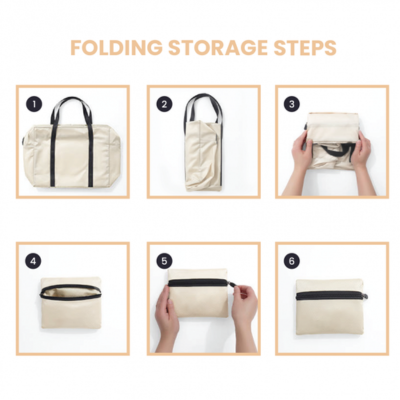 3(4) BSGIFTS Foldable Holiday Travel Luggage Bag