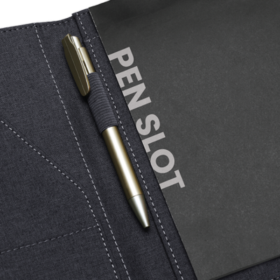 3(4) BSGIFTS Premium A5 Padfolio with Notepad and Pen Slot