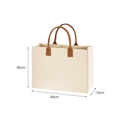 3(4) BSGifts Felt 2 Tone Tote Bag - L