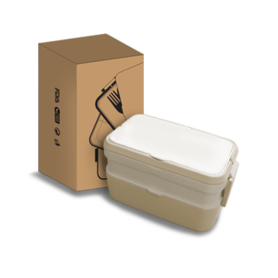 3(5) BSGIFTS ECO Bamboo 2 Tier Lunch Box - 1200ml