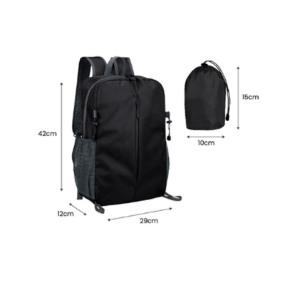 3(5) BSGIFTS Foldable Backpack with Pouch