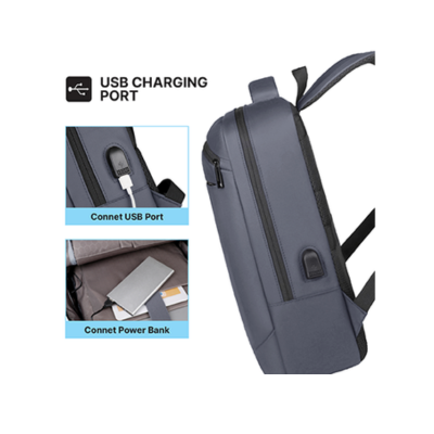 3(5) BSGifts Ergonomic Design Laptop Backpack with External USB Port