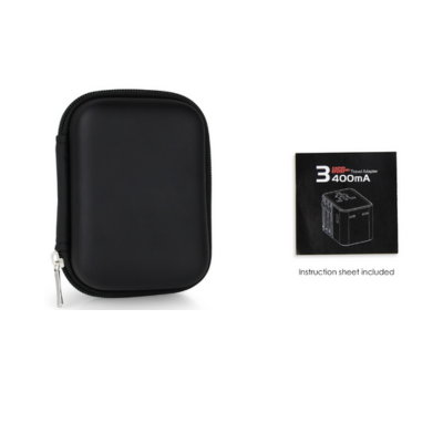 3(6) BSGIFTS Travel adapter power out put 2500W max