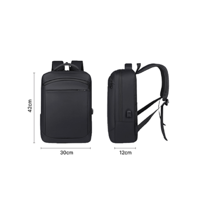3(6) BSGifts Ergonomic Design Laptop Backpack with External USB Port