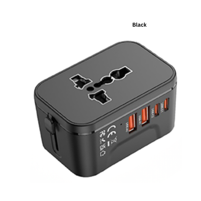 4 BSGIFTS Compact and lightweight Travel Adapter 2 Type-C 20W PD + 2 USB Charger