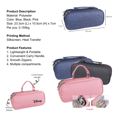 5 BSGIFTS 5 Layers Pencil Pouch