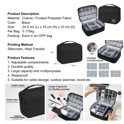 5 BSGIFTS Large Capacity and Multipurpose Storage Gadget Pouch