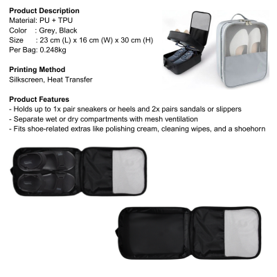 5 BSGIFTS Multipurpose Shoe Bag 23cm (L) x 16 cm (W) x 30 cm (H)