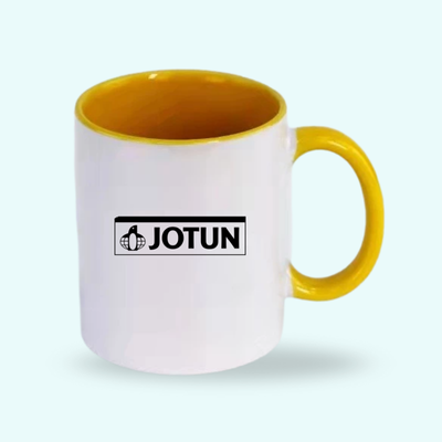 1 BSGIFTS 11oz Ceramic Mug with Color Interior & Handle