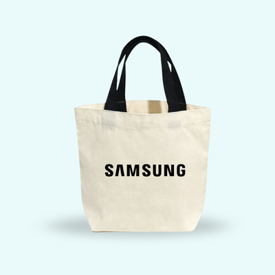 1 BSGIFTS Canvas Bag 10oz with Color Handle - 26.6 x 22.8 x 7.6 cm