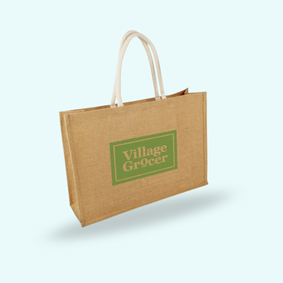 1 BSGIFTS Large Capacity Jute Tote Bag (8oz) - 50(L) x 15(W) x 35cm(H)