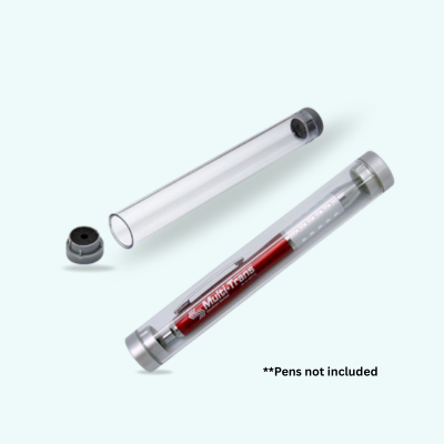 1 BSGIFTS Plastic Pen Tube with Inside Sponge - 15 x 1.9cm