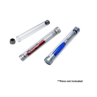 3(1) BSGIFTS Plastic Pen Tube with Inside Sponge - 15 x 1.9cm