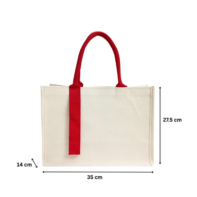 3(2) BSGIFTS Laminated Canvas Elegant Tote Bag