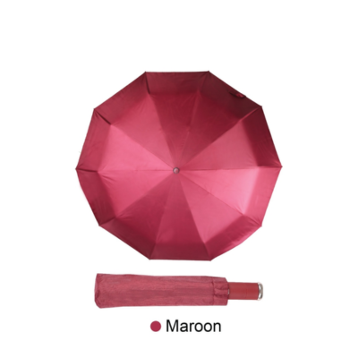 4(1) BSGIFTS 22 inches Automatic Foldable Umbrella with LED Light and pouch