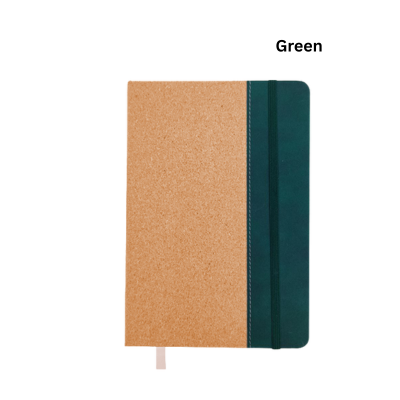 4(1) BSGIFTS A5 ECO-CORK Notebook with Velvet Tone and Bookmark