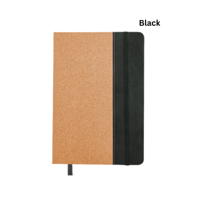 4(2) BSGIFTS A5 ECO-CORK Notebook with Velvet Tone and Bookmark