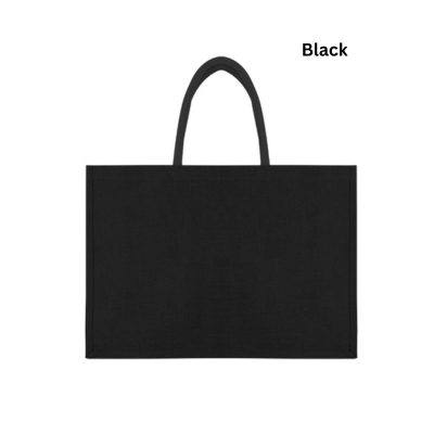 4(2) BSGIFTS Large Capacity Jute Tote Bag (8oz) - 50(L) x 15(W) x 35cm(H)