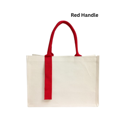 4(3) BSGIFTS Laminated Canvas Elegant Tote Bag