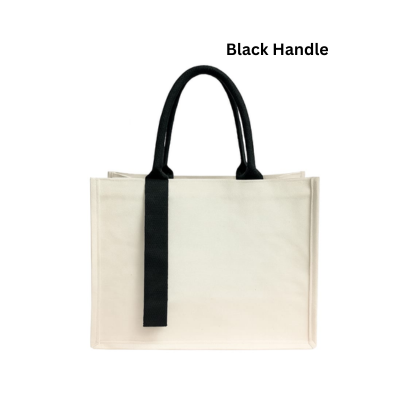4(4) BSGIFTS Laminated Canvas Elegant Tote Bag