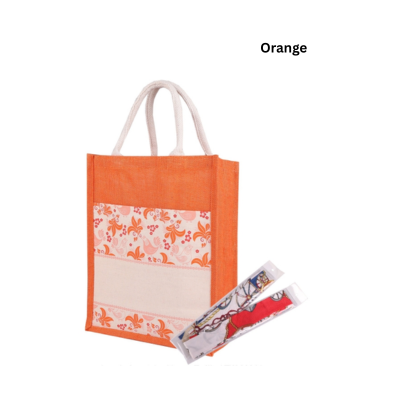 4(4) BSGifts Eco Classic Jute Bag with Twilly