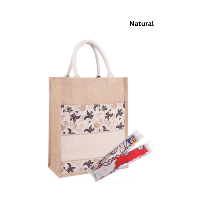 4(5) BSGifts Eco Classic Jute Bag with Twilly