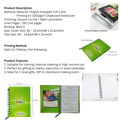 5 BSGIFTS A5 Hardcover Notebook Wire-0 – Custom Made