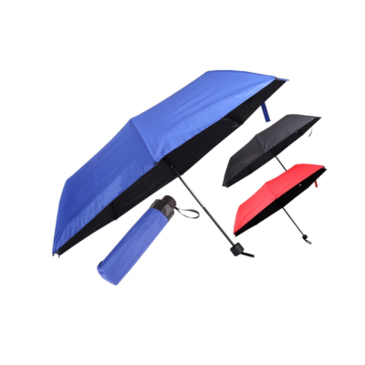 2 BSGIFTS 21 inch Black Coated T190 Foldable Umbrella