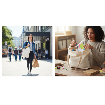 3(1) BSGIFTS Canvas Bag 10 OZ - 41 (H) x 38.5cm (L)