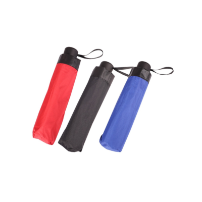 3(2) BSGIFTS 21 inch Black Coated T190 Foldable Umbrella